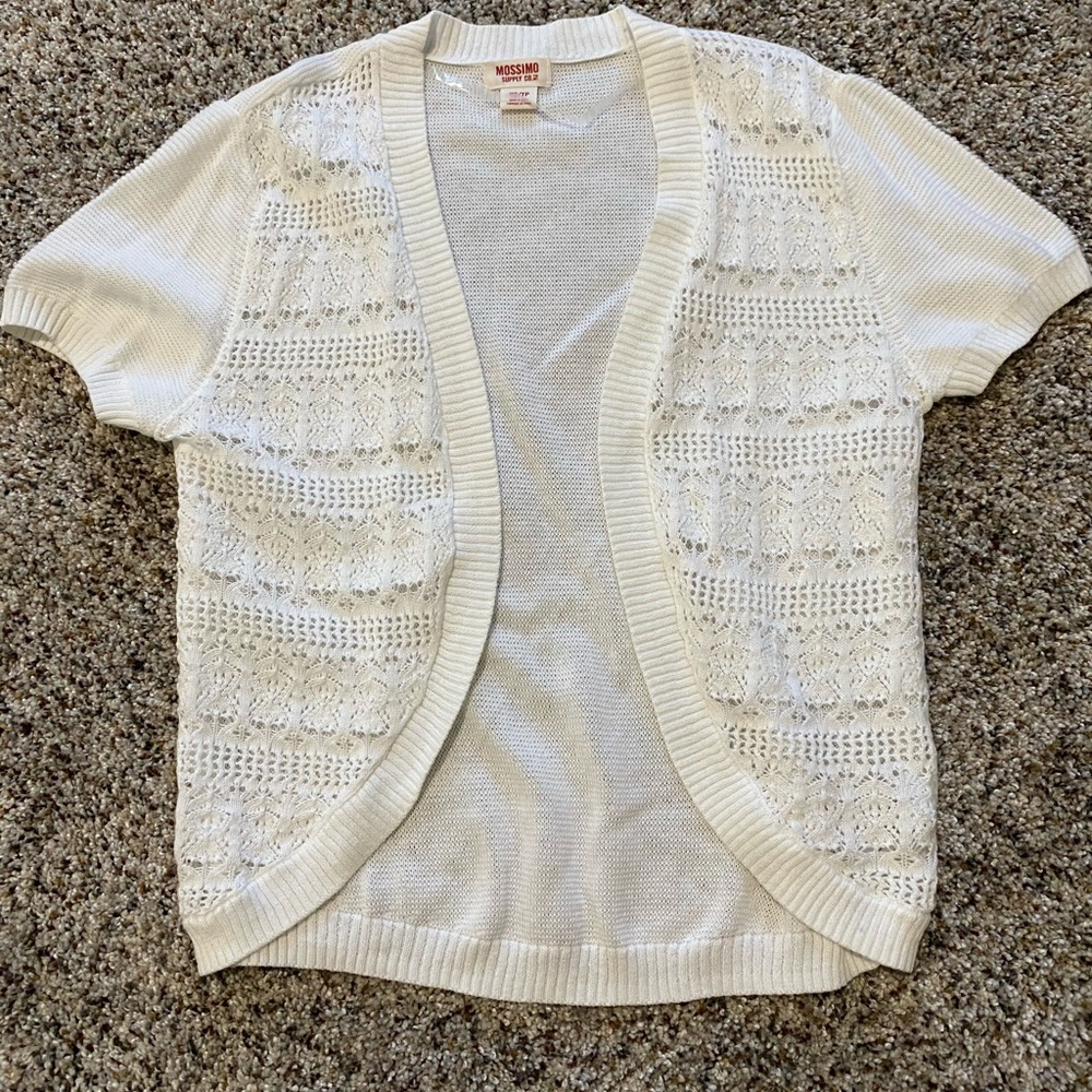 Girls missimo crocheted sweater size XS
